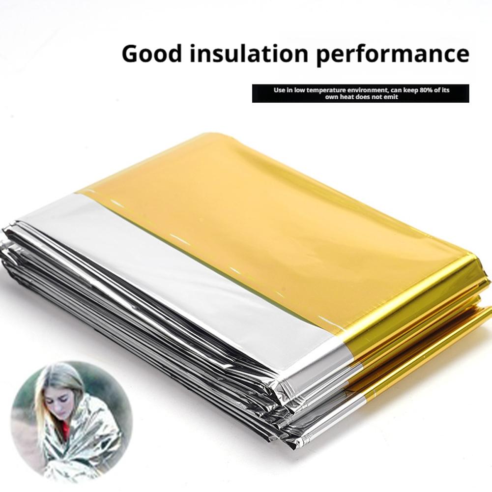 低体温症救助用救急キャンプキット、保温用アルミ箔、救命用保温 - Emergency Mylar Blanket のレビューと価格