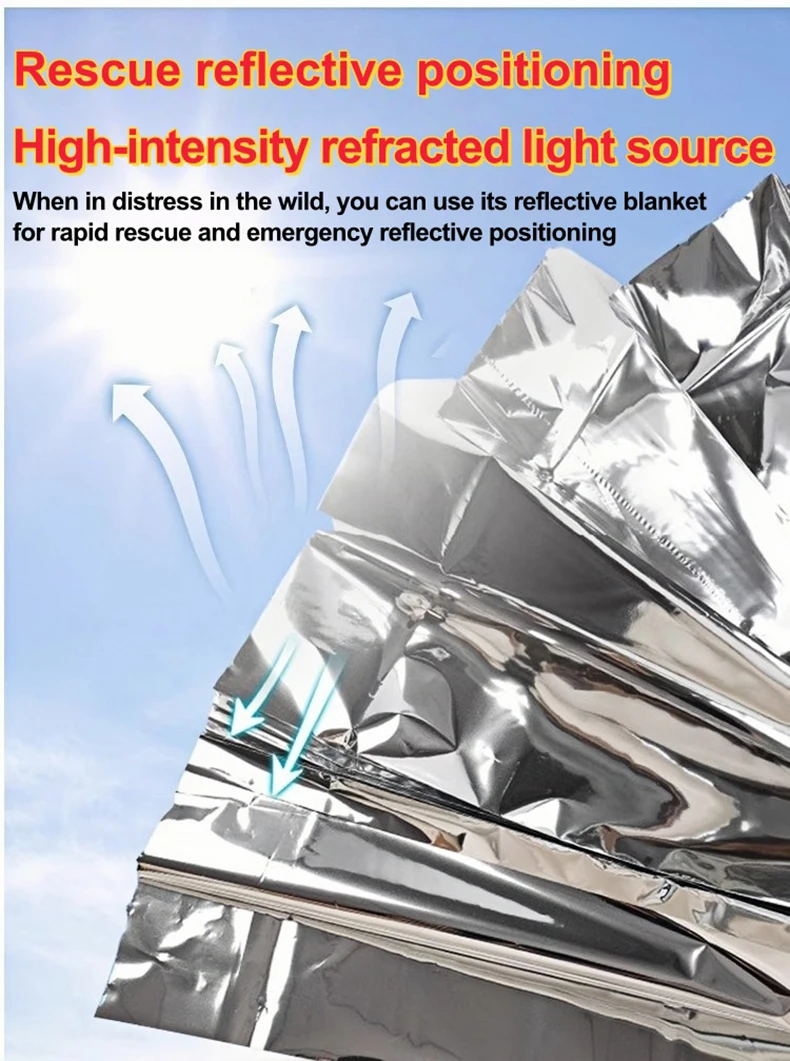 1/4 個の緊急用マイラーサーマルブランケットフォイルスペー - Emergency Mylar Blanket のレビューと価格