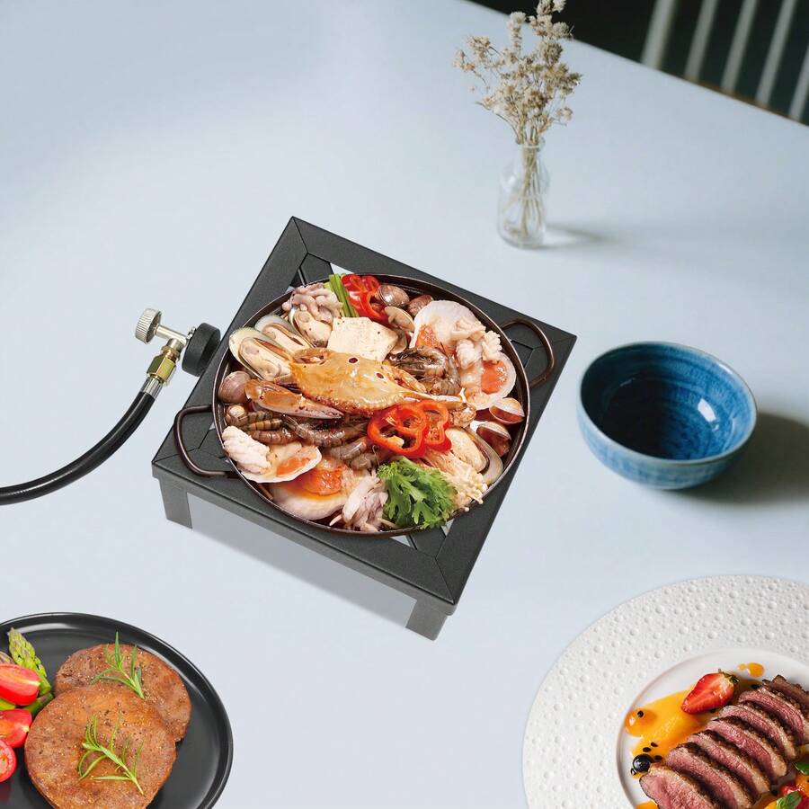 ポータブルシングルバーナー、屋外ガスストーブプロパンコンロ、 - Outdoor Camping Gas Stove のレビューと価格