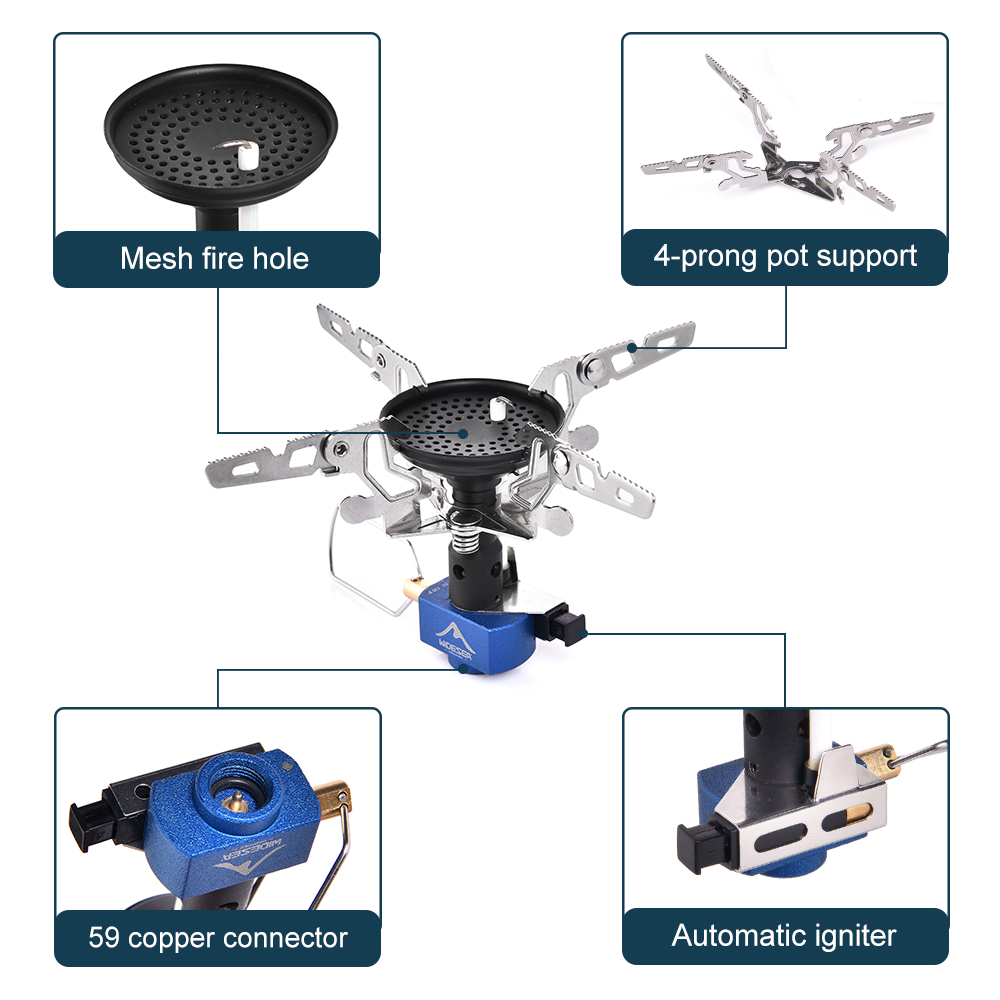 屋外キャンプ用ガスバーナー アウトドアストーブ 3300W  - Outdoor Camping Gas Stove のレビューと価格