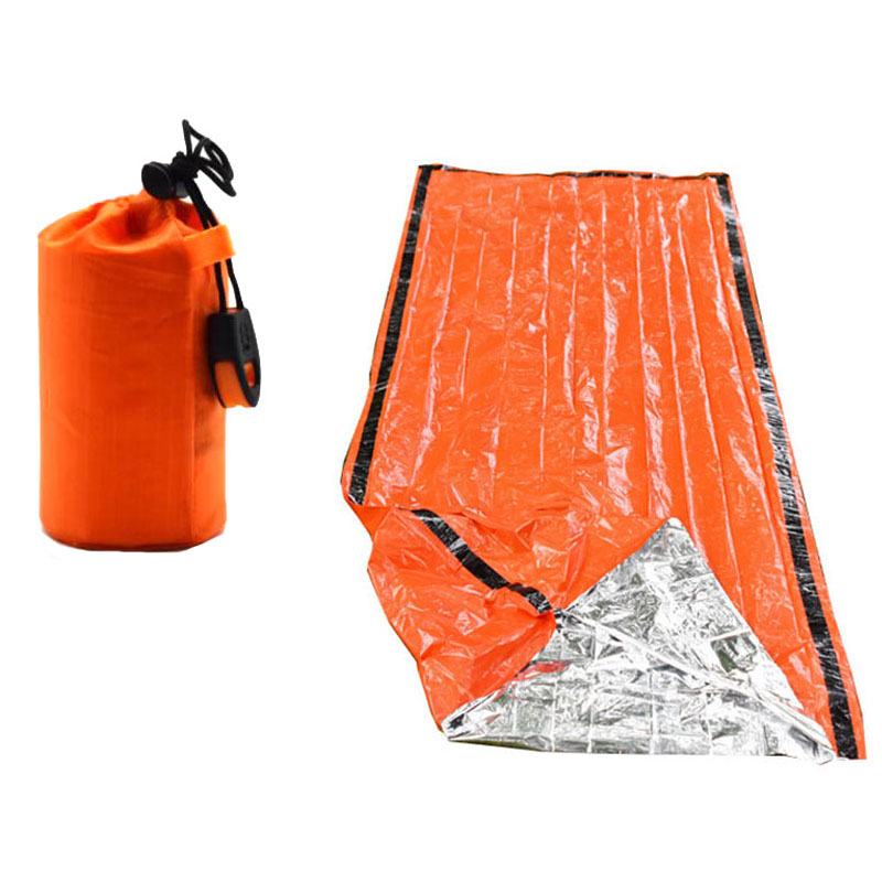 ポータブル防水緊急サバイバル寝袋屋外 EDC キャンプギアサ - Emergency Mylar Blanket のレビューと価格