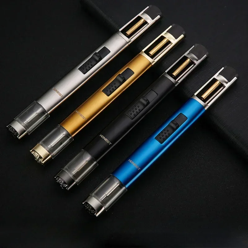 防風スプレーガンライター、金属製インフレータブルブタンガスジ - Outdoor Windproof Lighter のレビューと価格