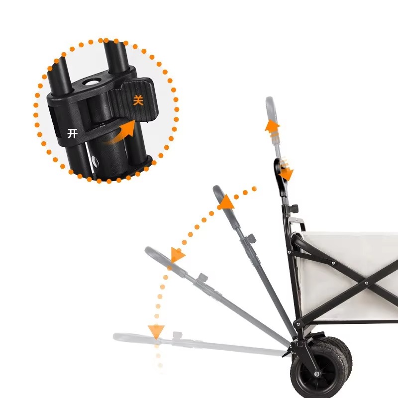 軽量150Lポータブルスチール折りたたみカート、屋外車両ピク - Outdoor Camping Vehicle Wagon のレビューと価格