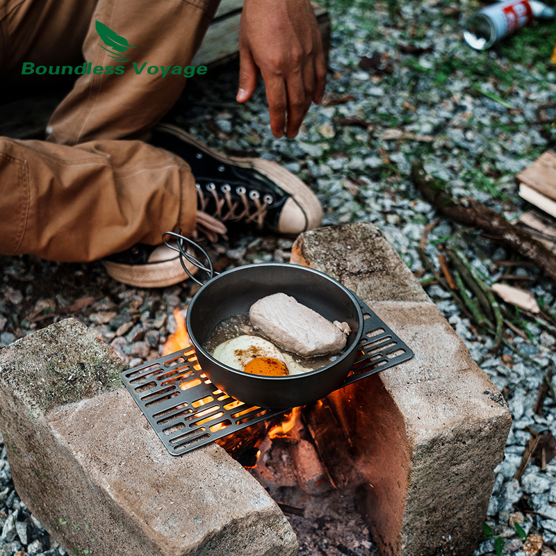 チタン製チャコールバーベキュープレート,頑丈,台所用品,バー - Outdoor Camping Cooking Set のレビューと価格