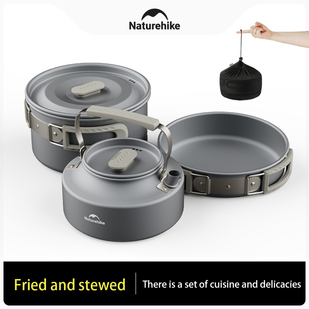 Naturehike アウトドアポットセット、キャンプ調理器 - Outdoor Camping Cooking Set のレビューと価格