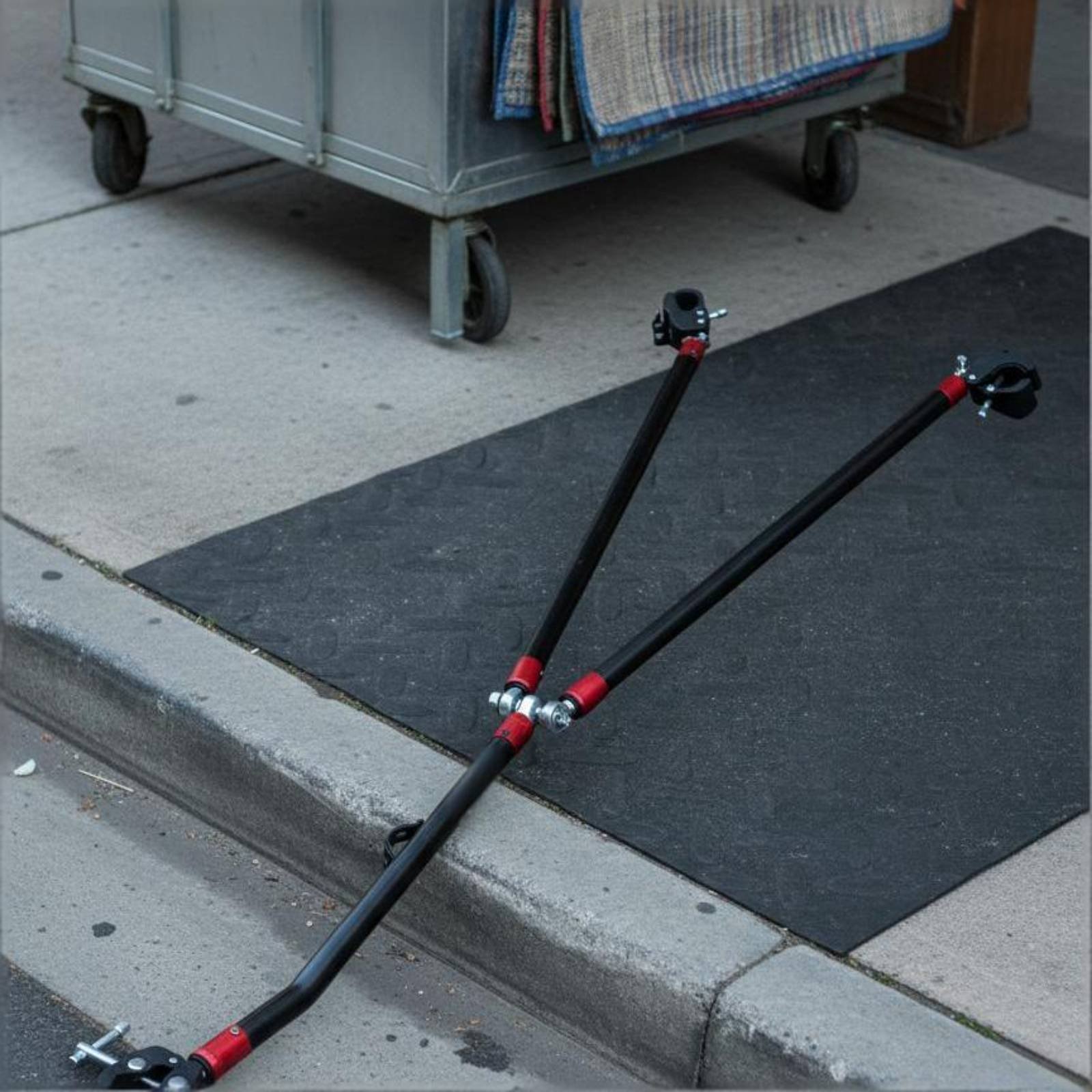 キャンピングカー用接続ロッド アルミ合金製自転車運搬ワゴン  - Outdoor Camping Vehicle Wagon のレビューと価格