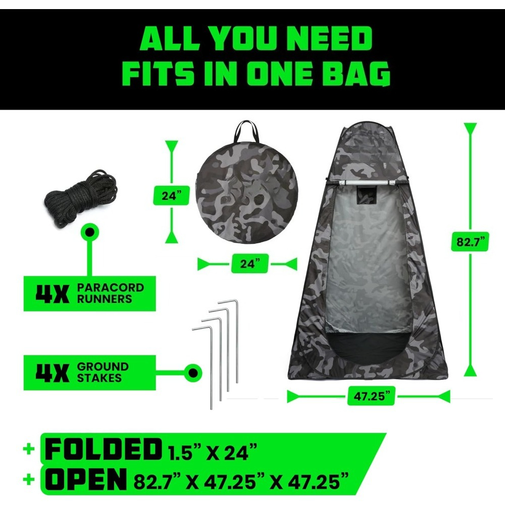 ポータブルアッププライバシーチェンジングテント屋外キャンプシ - Outdoor Camping Toilet Tent のレビューと価格