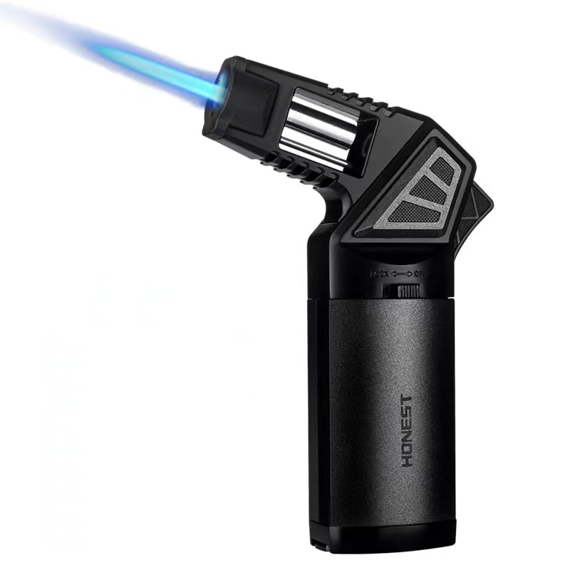 正直なメタルマルチ屋外防風ブタンガスライターターボトーチ青い - Outdoor Windproof Lighter のレビューと価格
