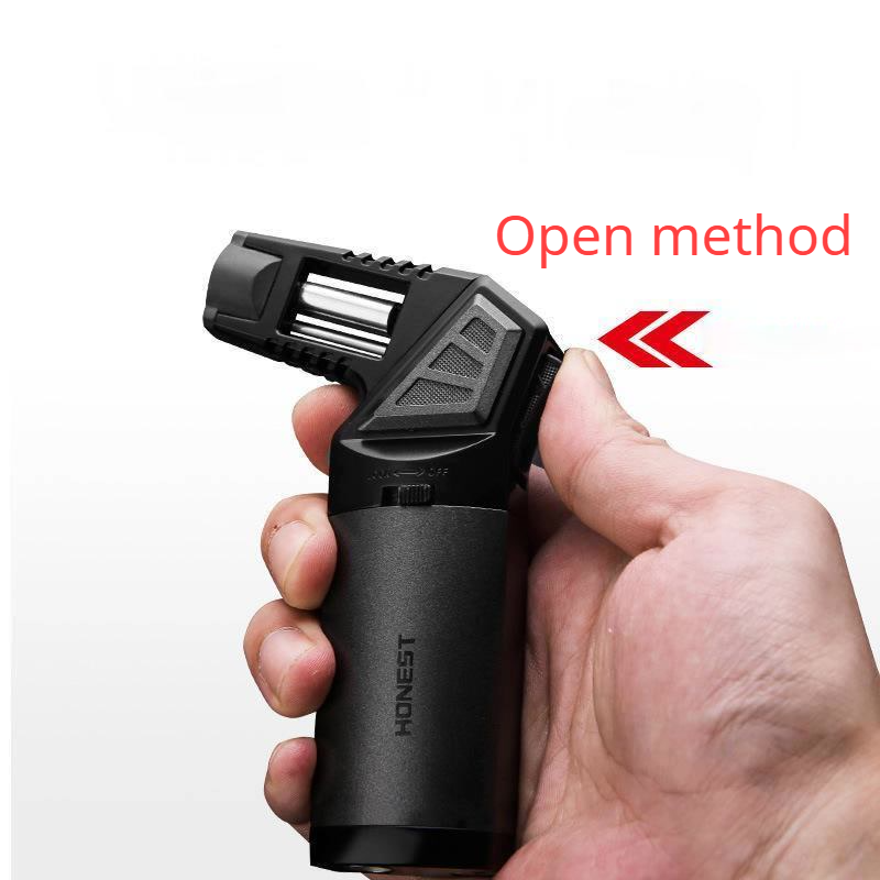 正直なメタルマルチ屋外防風ブタンガスライターターボトーチ青い - Outdoor Windproof Lighter のレビューと価格