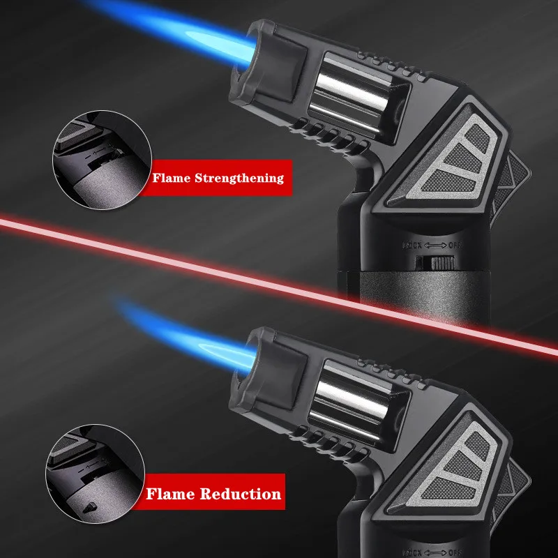 正直なメタルマルチ屋外防風ブタンガスライターターボトーチ青い - Outdoor Windproof Lighter のレビューと価格